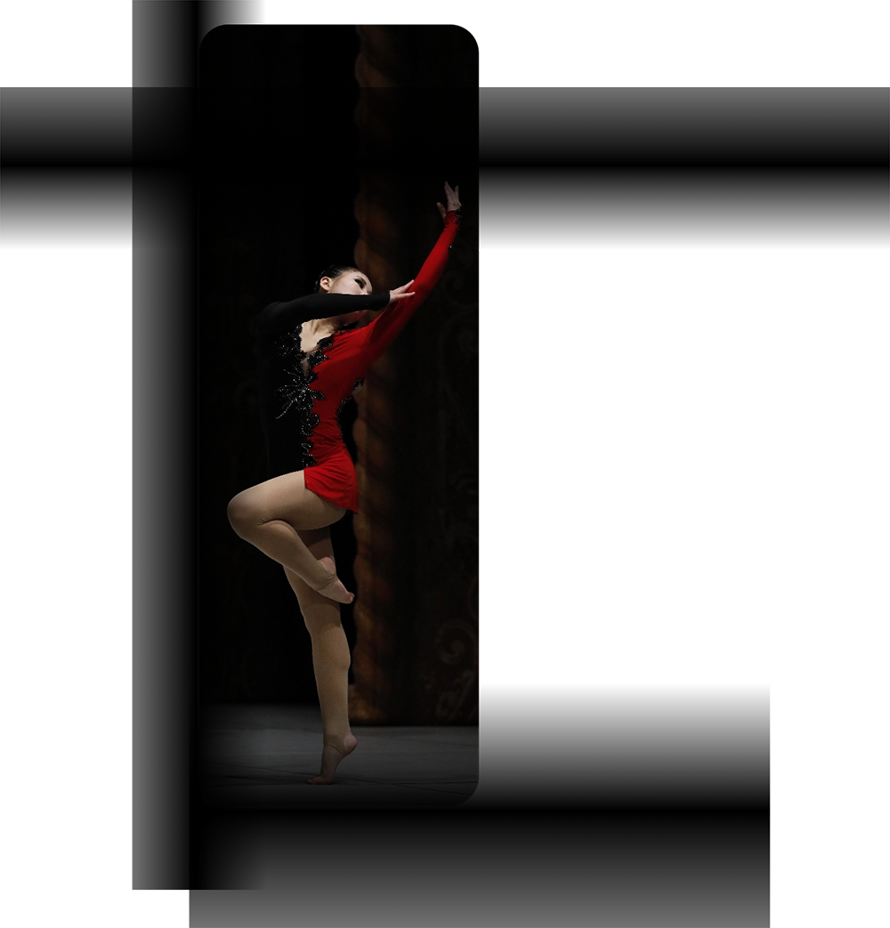 Solo contemporary dance performer on stage at Dance Channel Singapore